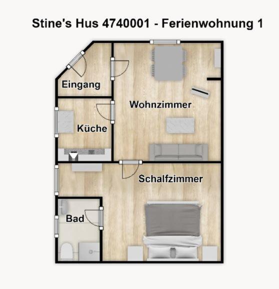 Stine'S Hus Ferienwohnung 1 Borkum Exteriér fotografie